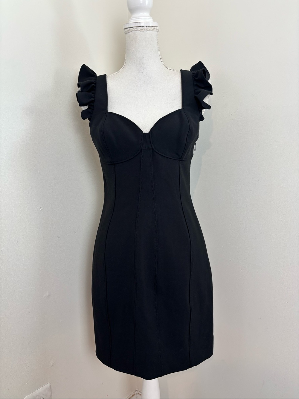 Cinq a Sept Jolie Mathis Mini Dress in Black Size 6 - Picture 7 of 11
